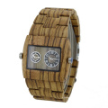 Reloj de madera de la fábrica de la sandalia de la moda del nuevo estilo de OEM de la fábrica